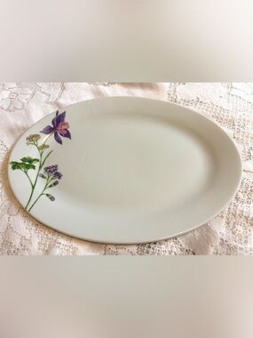 🪻Vintage Classic Collection Floral Oval Serving Platter - Pattern #19507 1990s